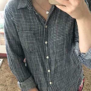 j crew plaid button up